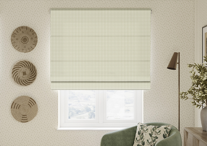 Weavers, Bud Green - Twist&Fit Roman Blind - Image 3